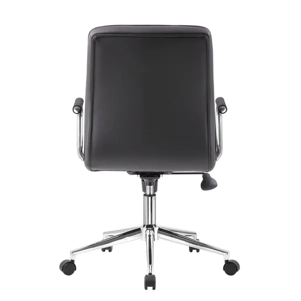 Boss B331-BK Modern Office Chair, chrome Arms, Black