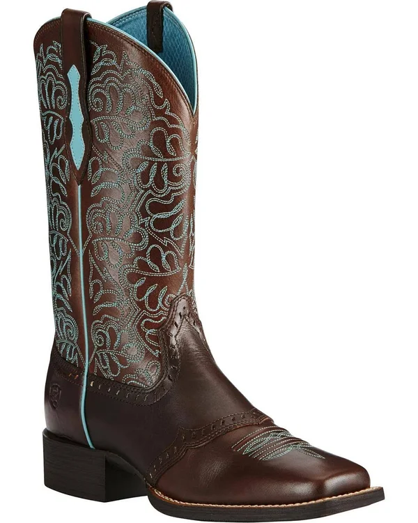 Ariat Womens Round Up Remuda Dark Cowboy Boots