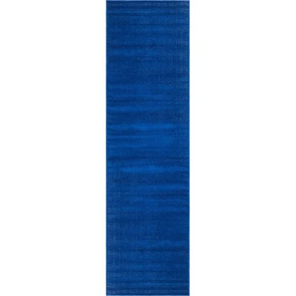 Unique Loom Solid Williamsburg Area Rug (2&9x22 x 9&10x22 Runner - Navy Blue)