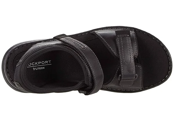 Rockport Darwyn Quarter Strap Men's Sandal - Black Size 9