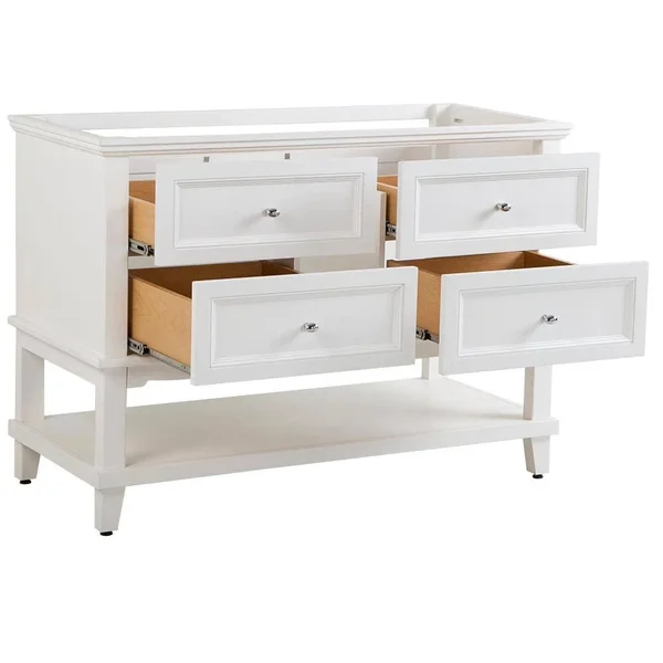 Teasian 48 in. W x 21 in. D Bathroom Vanity Cabinet Only in White