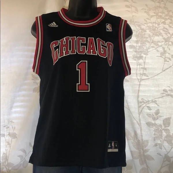 Adidas Shirts & Tops - Derrick Rose Adidas NBA Chicago Bulls Jersey, Color: Black/Red, Size: MB, Chiposhthrift&s Closet