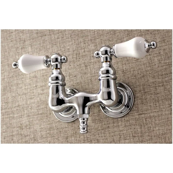 Kingston Brass AE33T8 Vintage 3-3/8x22 Wall Mount Tub Faucet - Brushed Nickel