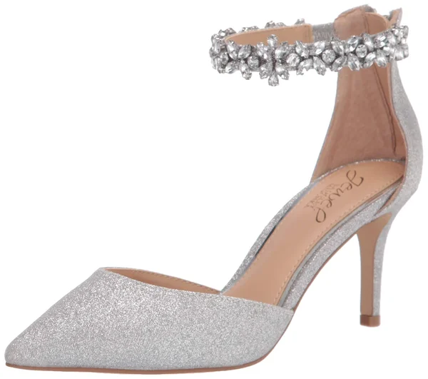 Jewel Badgley Mischka Raleigh Women's Shoes 9294922 - 10 M - Silver