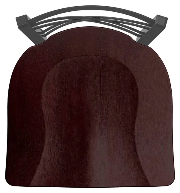 Holland Bar Stool 620 Catalina 18x22 Chair with Pewter Finish, Dark Cherry Maple Seat
