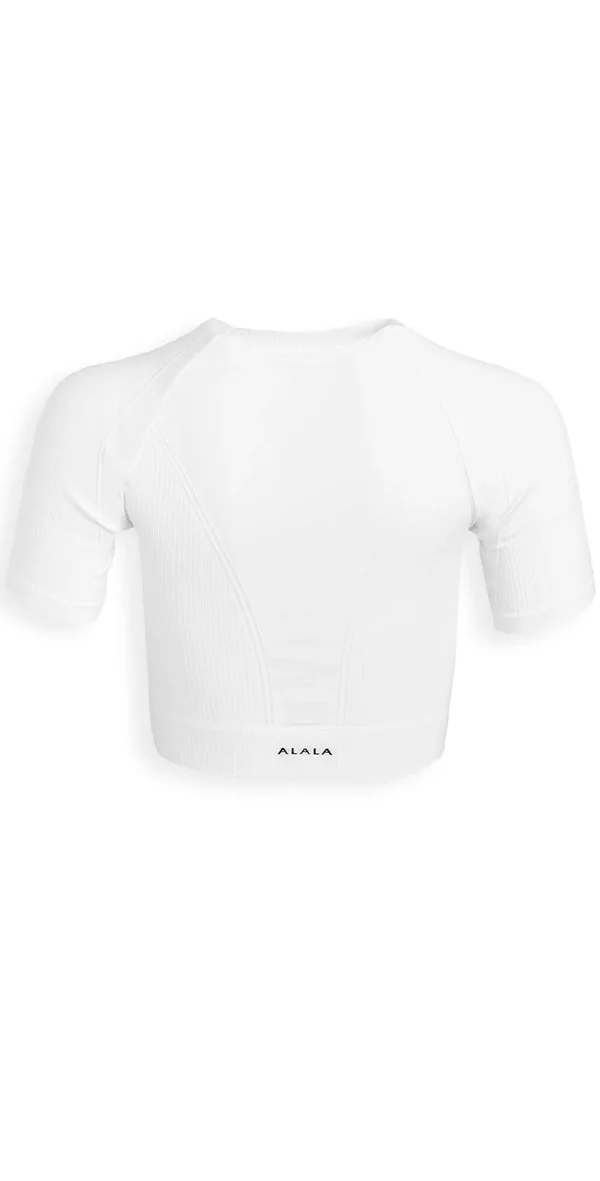 Alala Barre Seamless Tee White L
