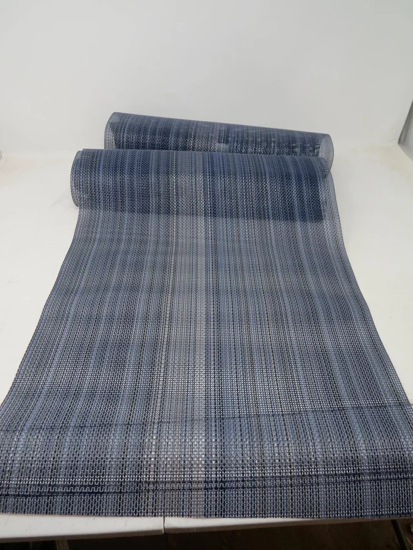 Chilewich Multi Stripe Table Runner - Chambray
