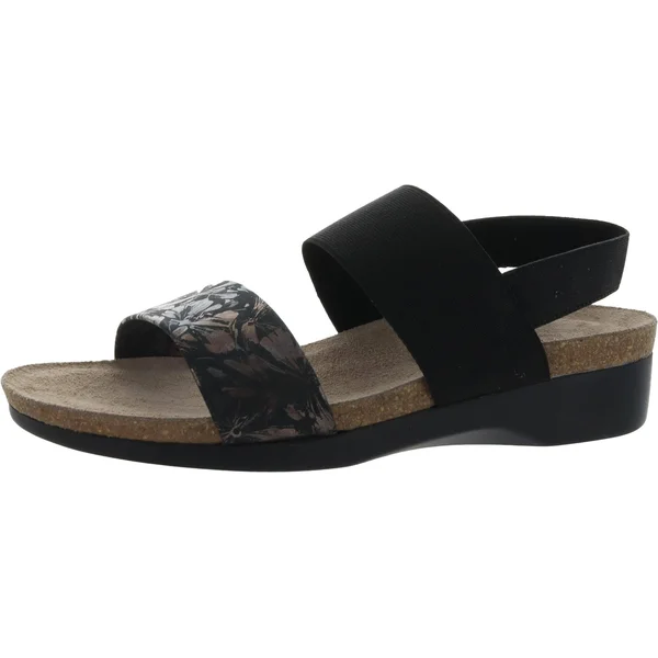 Munro Pisces Womens Molded Insoles Slip on Wedge Sandals, Dark Floral