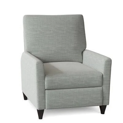 Harrison 31x22 Wide Sunbrella Manual Standard Recliner Wayfair Custom Upholstery Body Fabric: Conversation Capri, Leg Color: Gra