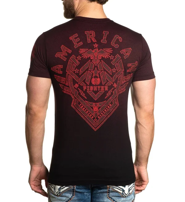 American Fighter Kendleton T-Shirt - Red/Black XX-Large - Men's