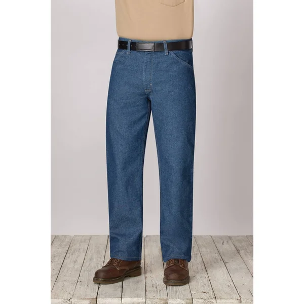 Bulwark PEJ4 Classic Fit Excel FR Pre-Washed Denim Jean, Men's, Size: Large, Blue