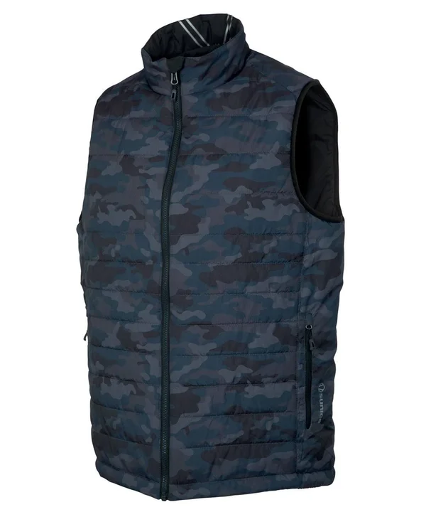 Sunice Men's Michael Reversible Vest Size SM - Charcoal Camo/Black