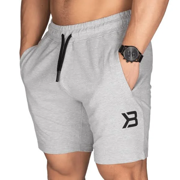 Better Bodies, Men's Tapered Sweatshorts in Grey Size XL