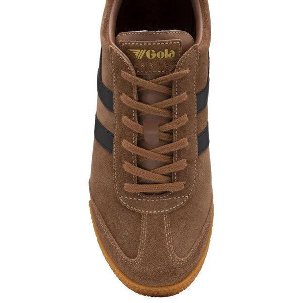 Gola Men's Harrier Suede Sneaker - Tobacco/Black Size 9