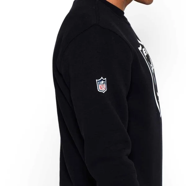 New Era Las Vegas Raiders NFL Black Crew Neck Sweatshirt