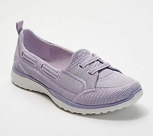 Skechers Microburst Washable Bungee Slip-OnShoes -Topnotch - Size 10 Wide, Lavender