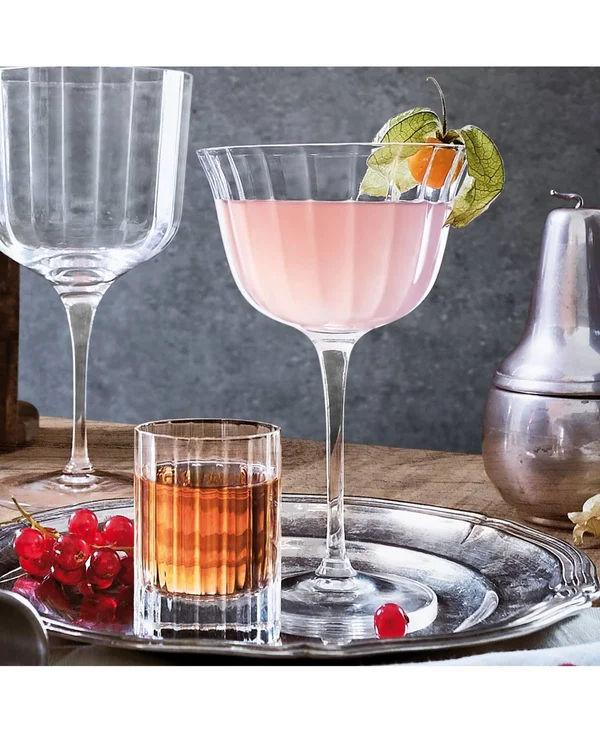 Bach 8.75 oz Retro Fizz Glasses, Set of 4 - Clear