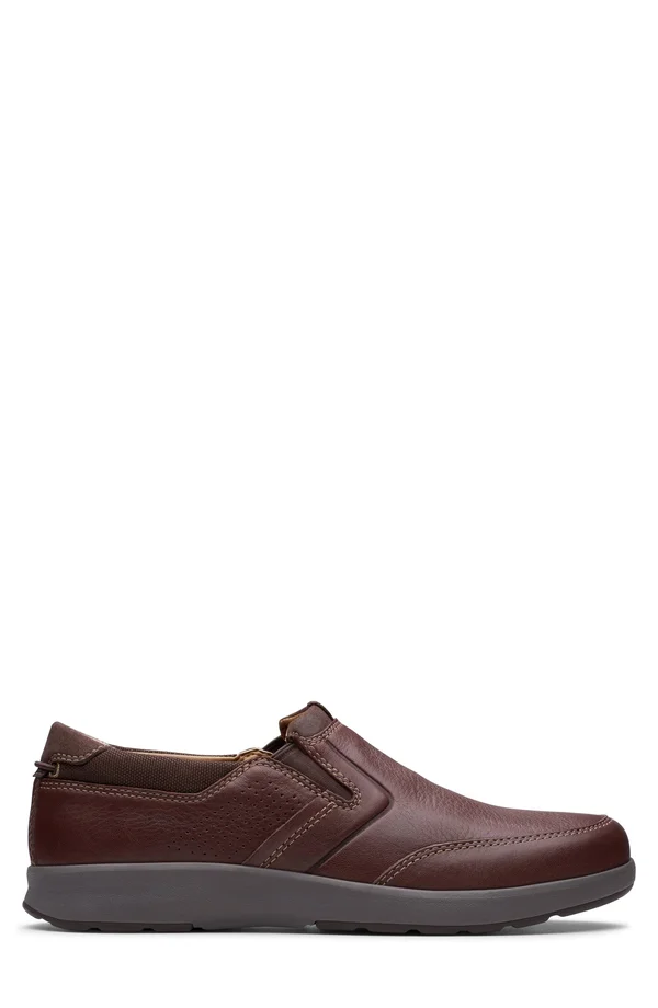 Clarks Un Trail Step Mahogany Leather, Men's, Size: 11.5, Brown