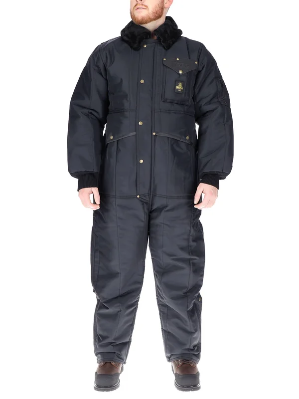 Refrigiwear Iron-Tuff Coveralls, Navy, 3XL, Short, Nylon/Fleece