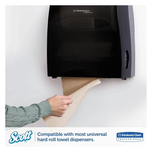 Scott - Paper towel - cardboard - roll - 400 ft - brown (pack of 12) - for P/N: 09736, 09746, 09990