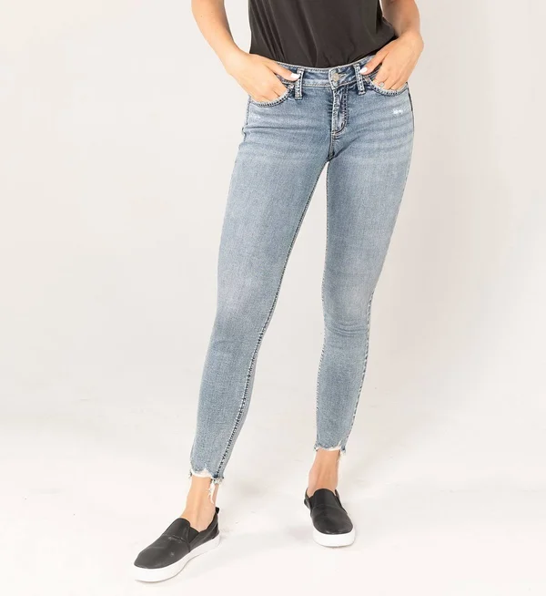 Silver Jeans Co. Suki Mid-Rise Skinny Jeans - Indigo
