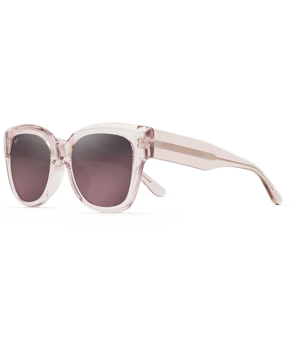 Maui Jim Siren Song Sunglasses Crystal w/ Hint of Pink - Maui Rose