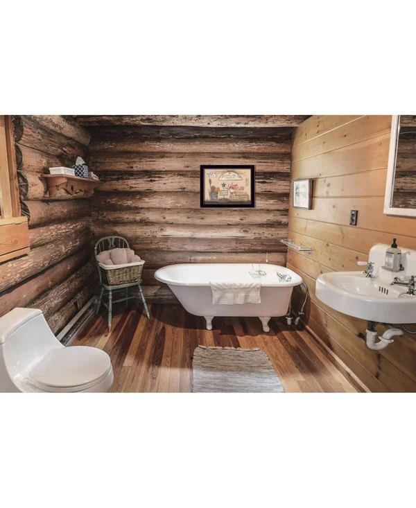 TrendyDecor4U Wash Room by Pam Britton Printed Wall Art BR413-712
