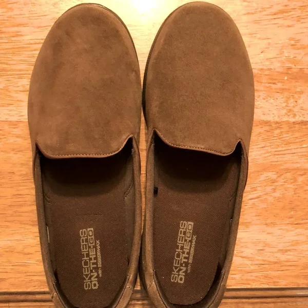 Skechers Womens Go Step Lite &Delight& Slip on Shoes Chocolate