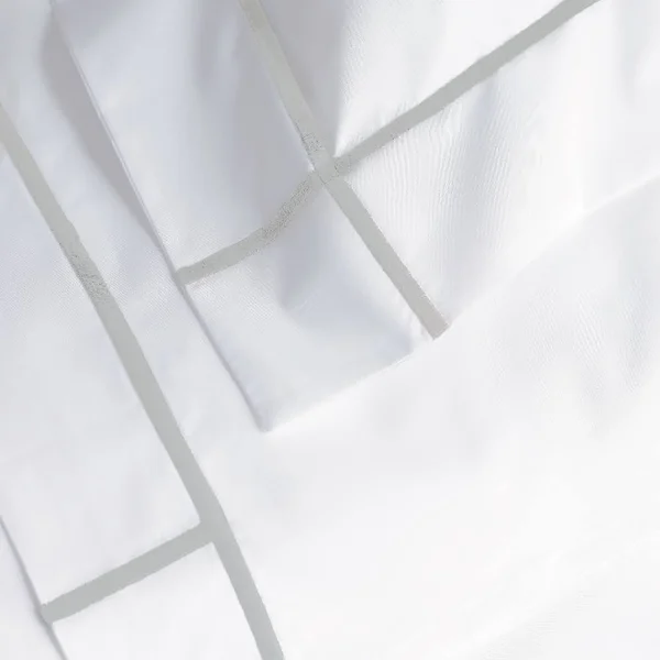 Yves Delorme Athena Flat Sheet - Full/Queen - Platine