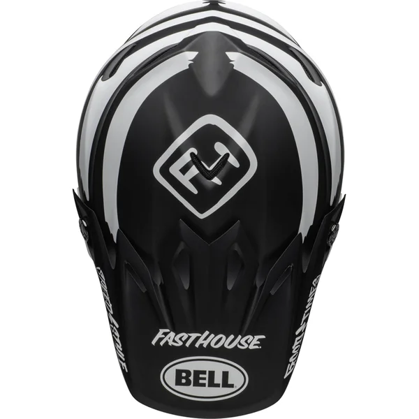 Bell Moto-9 MIPS Fasthouse Signia Helmet - Black/White - 2XL