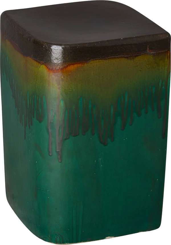Emissary USA Tall Aero Garden Stool/Table with A Green Clove Glaze