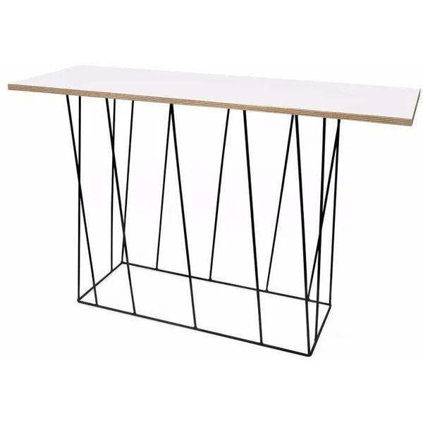 Helix Console Table - Rusty Look/Black Lacquered Steel - 9500.627002