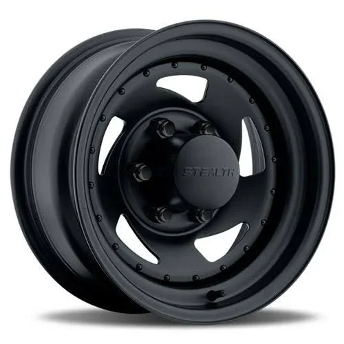 15x8 5x127mm|5x5in. U.S. Wheel 204 Series Stealth Blade Black Wheels