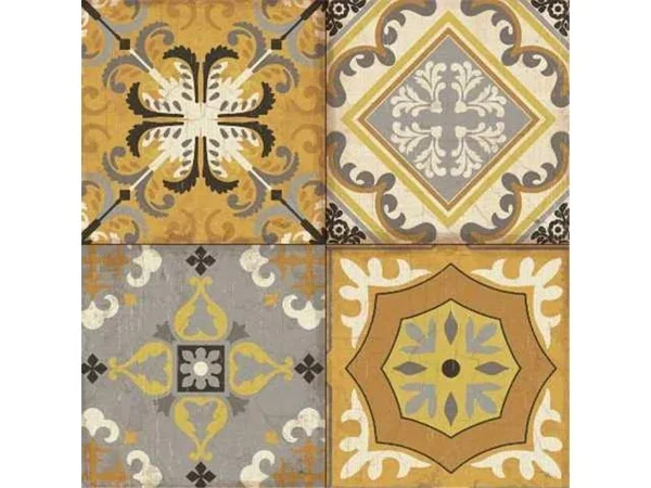 Tangletown Fine Art 'Golden Glow Tiles' by Pela Studio Graphic Art on Wrapped Canvas