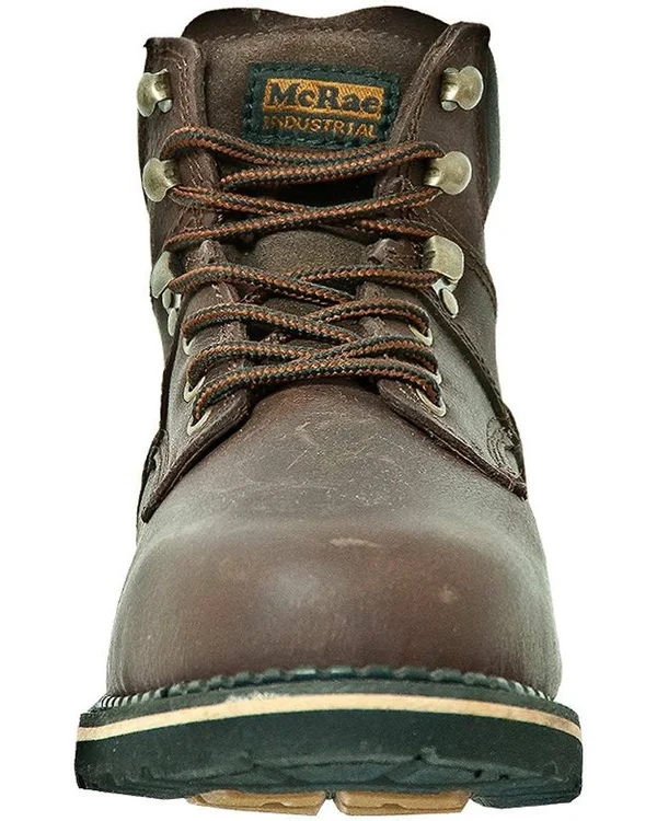 McRae Industrial Men's Steel Toe Lacer Brown Boots
