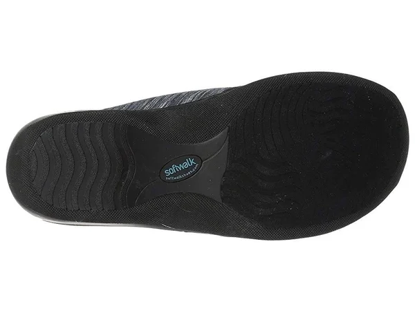 SoftWalk Women's Alcon Clog - Size: 6.5, Dark Navy Textile