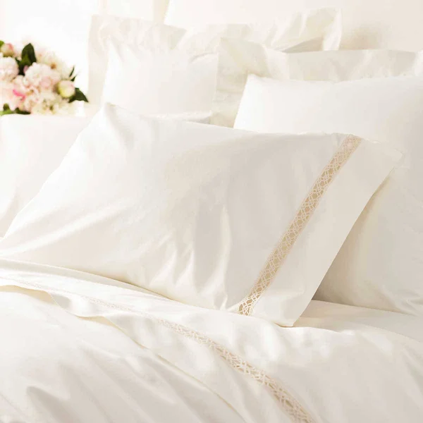 Annie Selke Lia Ivory Pillowcases
