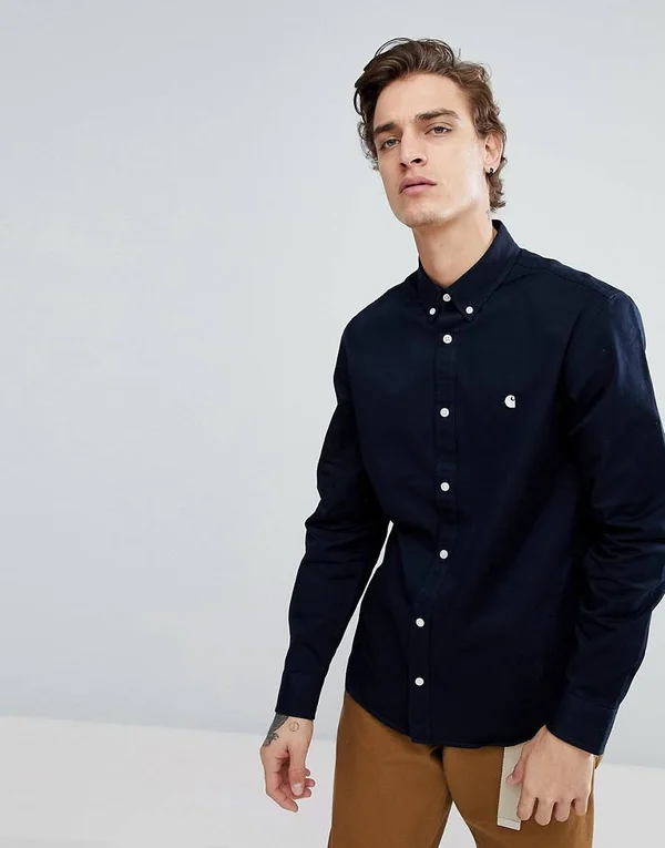 Carhartt WIP Madison Shirt, Dark Navy
