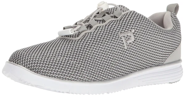 Propet Women's TravelFit Prestige Silver/Black 12 M
