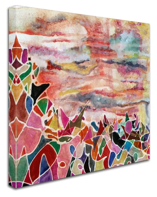 (14x19) - Trademark Fine Art 'Merry Christmas Penguin' Canvas Art by Lauren Moss