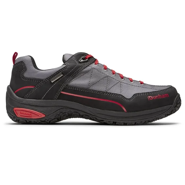 Dunham Men's Cloud Plus Waterproof Lace-Up Shoe Grey, 10.5, 4E