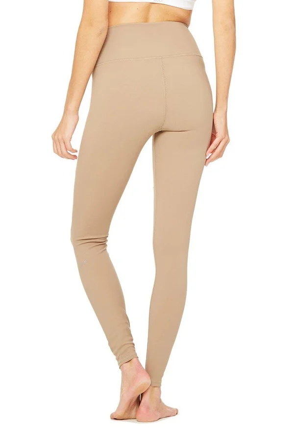 Alo Yoga High Waist Ripped Warrior Legging - Female - Large