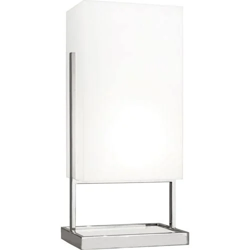 Mill & Mason Guildford 28 in. One-Light Table Lamp in Polished Nickel/White Marble Nickel - Brushed, Contemporary & Mode