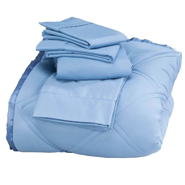 MK Microfiber Comforter and Sheet Set-King-Blue
