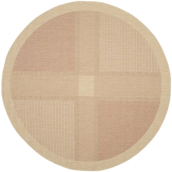 Safavieh Courtyard Area Rug CY1928 Natural, Terra, 6& 7x22 x 6& 7x22 Round
