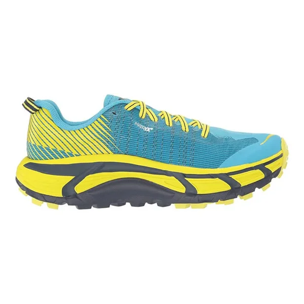 Hoka Women's Evo Mafate 2 Trail Running Shoes in Cyan/Citrus - Size 5.5