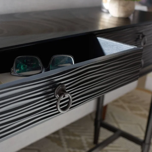 Safavieh CNS5730A Aliyah 4 Drawer Console Table Black