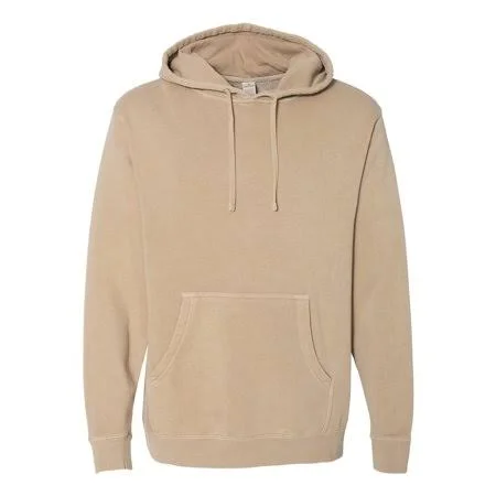 Independent Trading Co. Fleece Heavyweight Pigment Dyed Hooded Sweatshirt PRM4500 - Men's, Size: 3XL, Beige