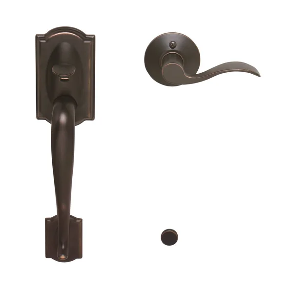 Schlage Camelot Lower Handleset Electronic Aged Bronze FE285CAM716ACCLH