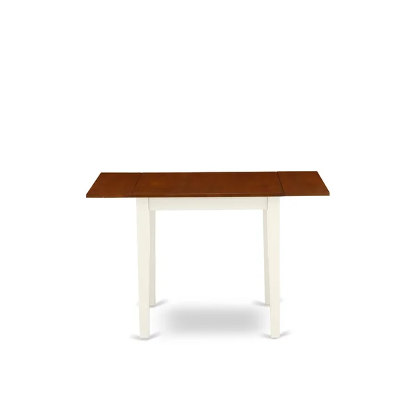 East West Furniture Dining Room Set Buttermilk & Cherry, NDPL5-WHI-C